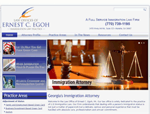 Tablet Screenshot of egohimmigrationlaw.com